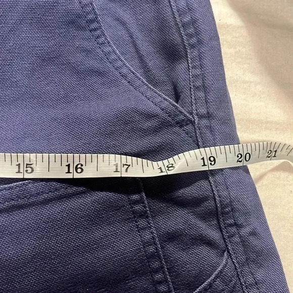 [L] Forever  21 Navy Blue Vintage Cargo Pants Double Pocket WMN - Picture 11 of 11